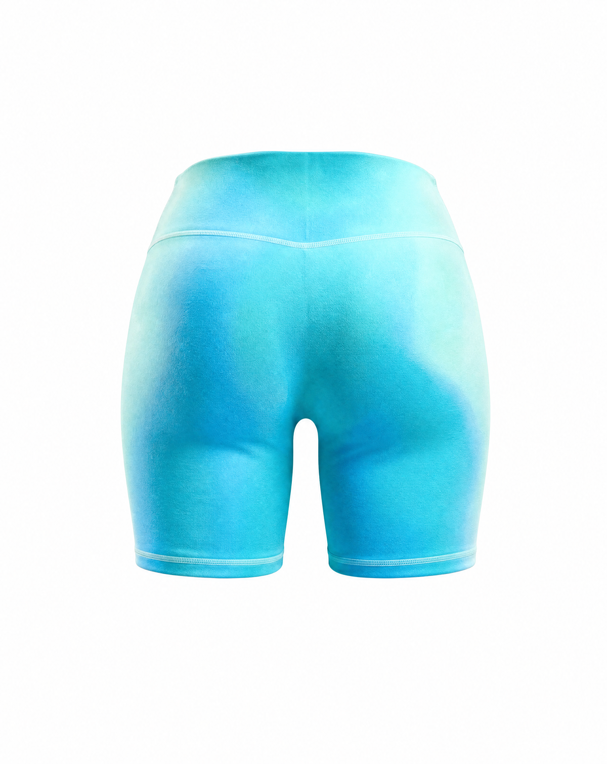 Aqua Biker Shorts