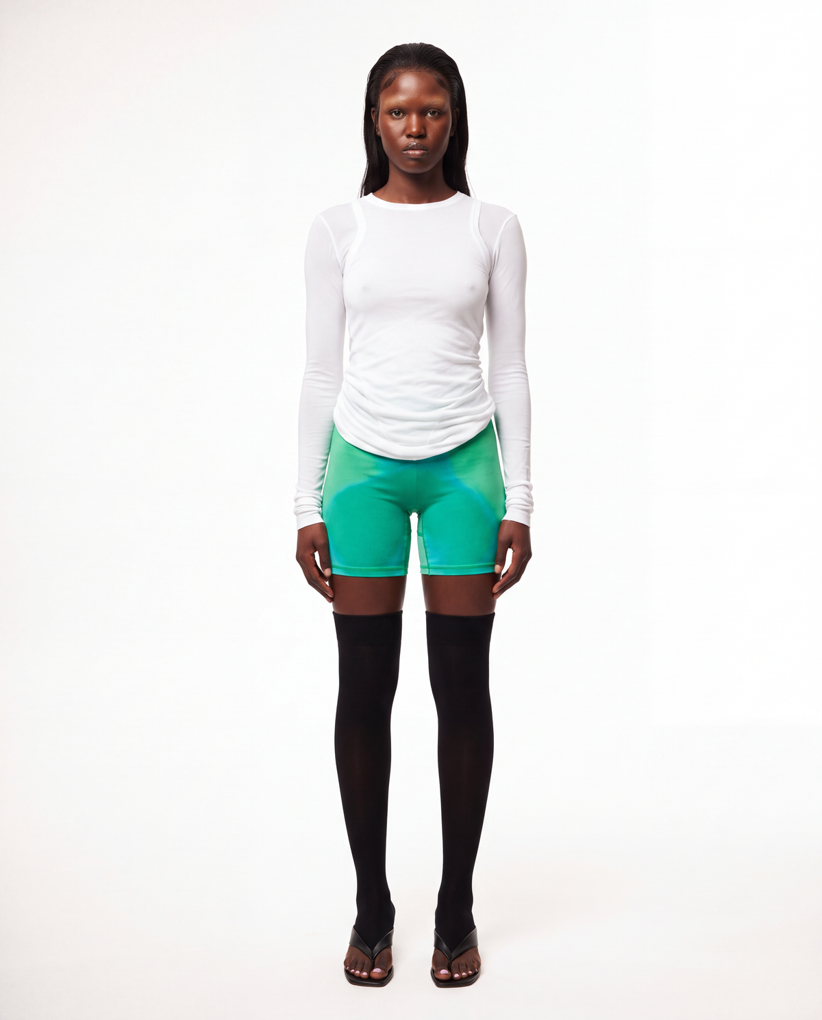 Emerald Biker Shorts