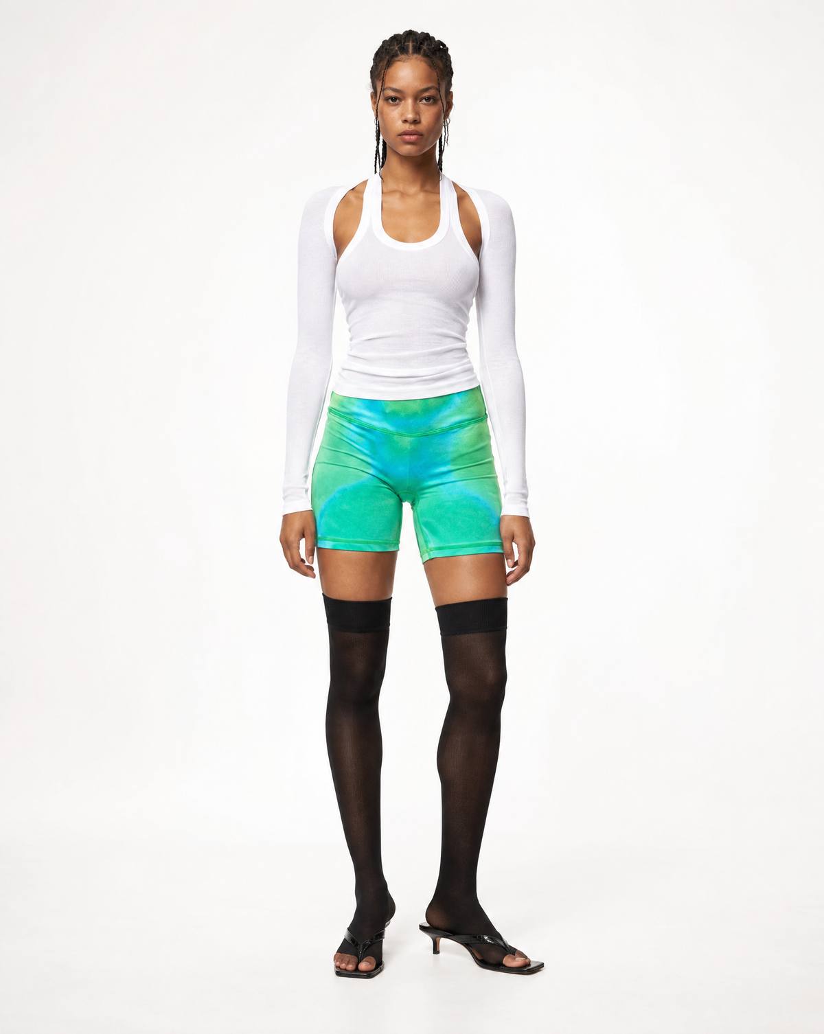 Emerald Biker Shorts