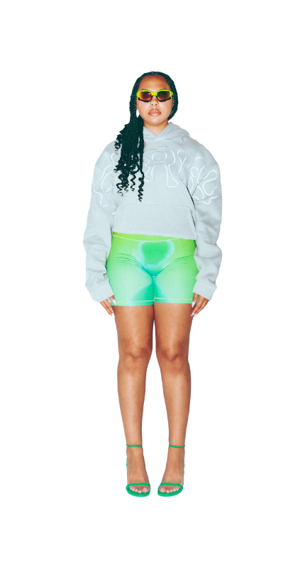 Emerald Biker Shorts