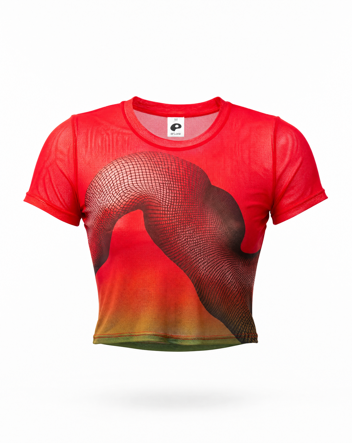 Carmine Mesh Top